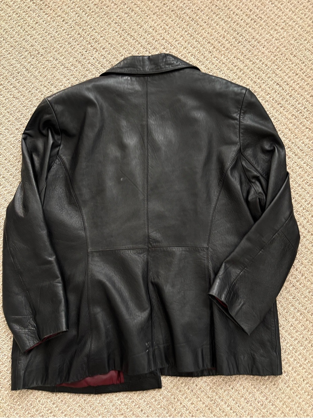 VTG Wilsons Leather Women's Black Leather Blazer Jacket 2X - Picture 11 of 13